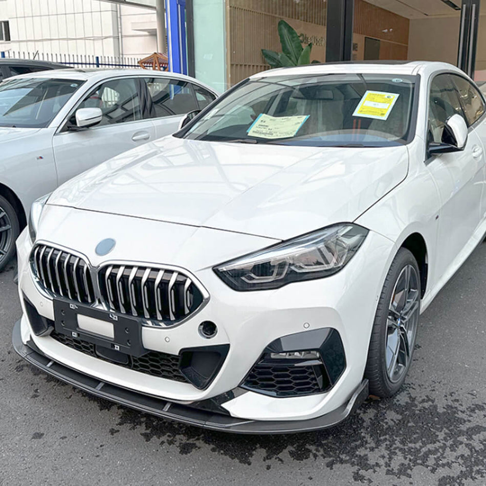BMW 2 Series F44 216i 218i 220i 228i M Sport M235i 2020-2023 Front Bumper Lip Gloss Black ABS-Ahacarbon