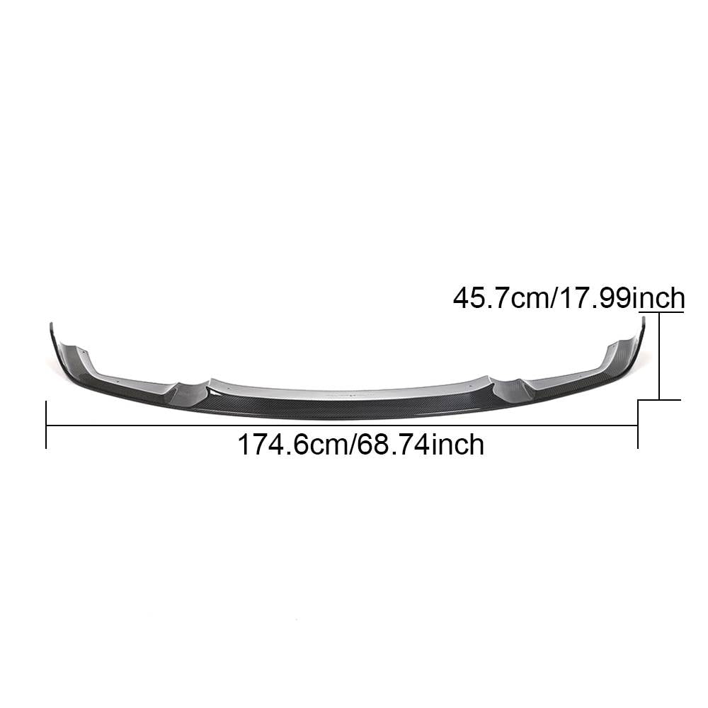 BMW 2 Series F87 M2 Coupe 2016-2020 Front Bumper Lip Carbon Fiber-Ahacarbon
