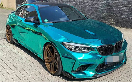 BMW 2 Series F87 M2 Competition M2C 2018-2022 Front Bumper Lip Carbon Fiber-Ahacarbon