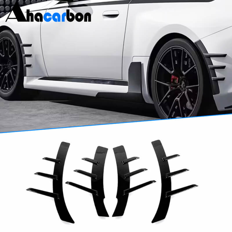 BMW 2 Series G42 220i 230i 230i xDrive Coupe 2-Door 2022-2023 Side Air Fender Covers Glossy Black ABS-Ahacarbon