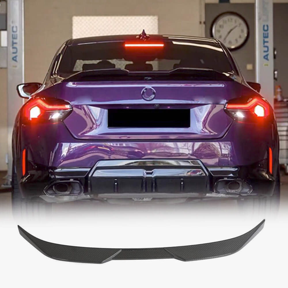 BMW 2 Series G42 Coupe 2022-2023 Rear Trunk Spoiler Carbon Fiber-Ahacarbon