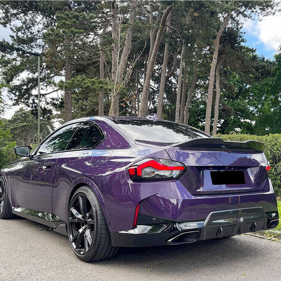 BMW 2 Series G42 Coupe 2022-2023 Rear Trunk Spoiler Carbon Fiber-Ahacarbon