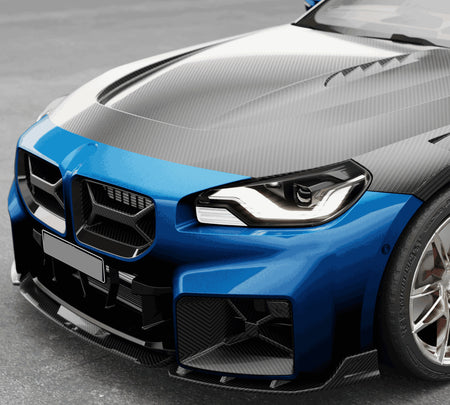 BMW 2 Series M2 G87 Coupe 2022-2024 Front Grille Dry Carbon Fiber-Ahacarbon