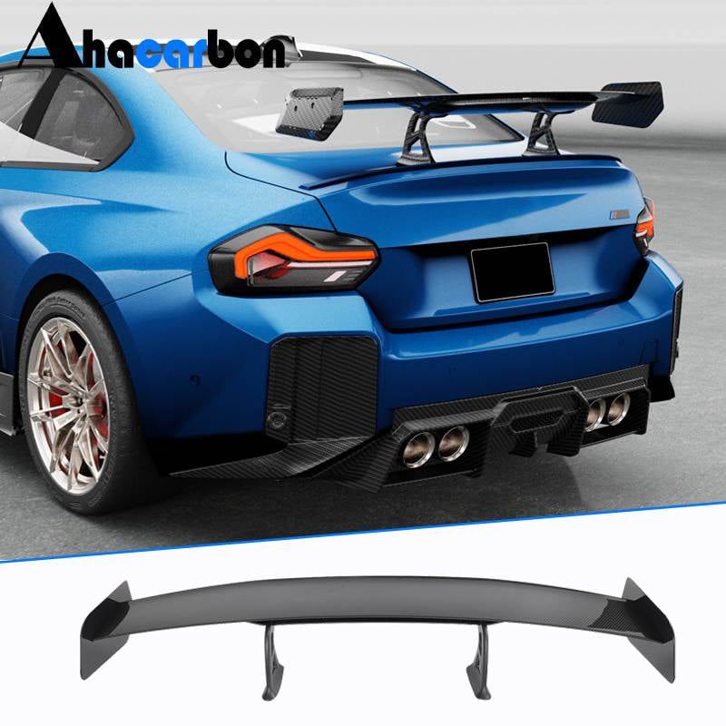 BMW 2 Series M2 G87 Coupe 2022-2024 Rear Trunk Spoiler Dry Carbon Fiber-Ahacarbon