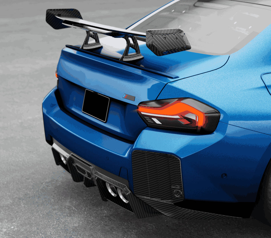 BMW 2 Series M2 G87 Coupe 2022-2024 Rear Trunk Spoiler Dry Carbon Fiber-Ahacarbon