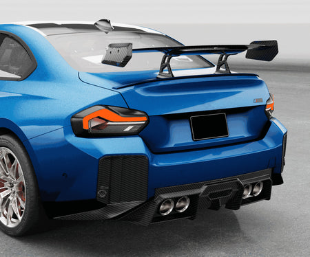 BMW 2 Series M2 G87 Coupe 2022-2024 Rear Trunk Spoiler Dry Carbon Fiber-Ahacarbon