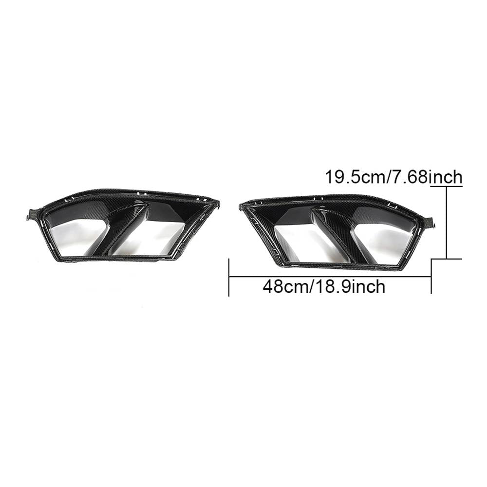 BMW 3 Series 4 Series G80 M3 G82 G83 M4 2021+ Front Bumper Vents Carbon Fiber-Ahacarbon