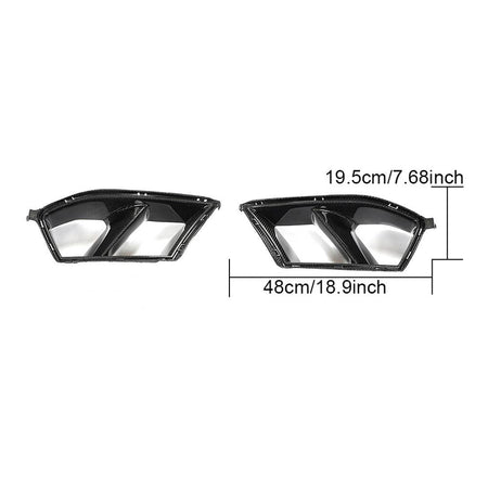 BMW 3 Series 4 Series G80 M3 G82 G83 M4 2021+ Front Bumper Vents Carbon Fiber-Ahacarbon