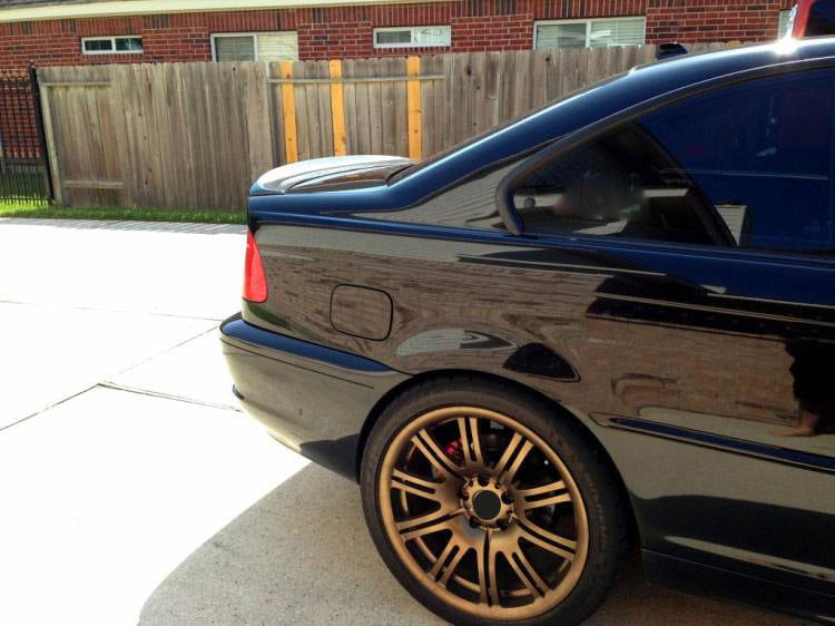 BMW 3 Series E46 325Ci 330Ci M3 Coupe 2000-2006 Rear Trunk Spoiler Carbon Fiber-Ahacarbon
