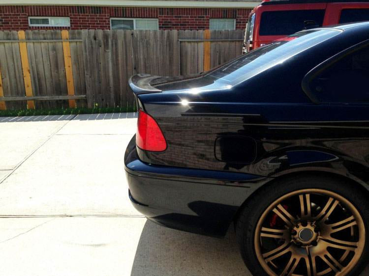 BMW 3 Series E46 325Ci 330Ci M3 Coupe 2000-2006 Rear Trunk Spoiler Carbon Fiber-Ahacarbon