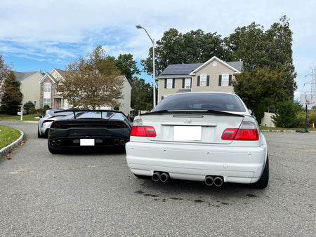 BMW 3 Series E46 Coupe 2000-2006 Rear Trunk Spoiler Carbon Fiber-Ahacarbon