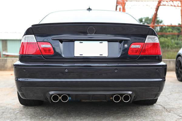 BMW 3 Series E46 M3 Coupe 2000-2006 Rear Bumper Diffuser Carbon Fiber-Ahacarbon
