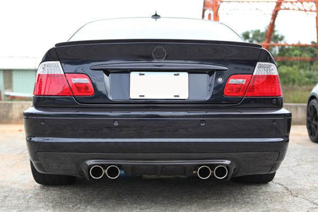 BMW 3 Series E46 M3 Coupe 2000-2006 Rear Bumper Diffuser Carbon Fiber-Ahacarbon
