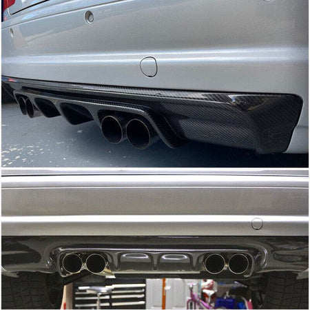 BMW 3 Series E46 M3 Coupe 2000-2006 Rear Bumper Diffuser Carbon Fiber-Ahacarbon