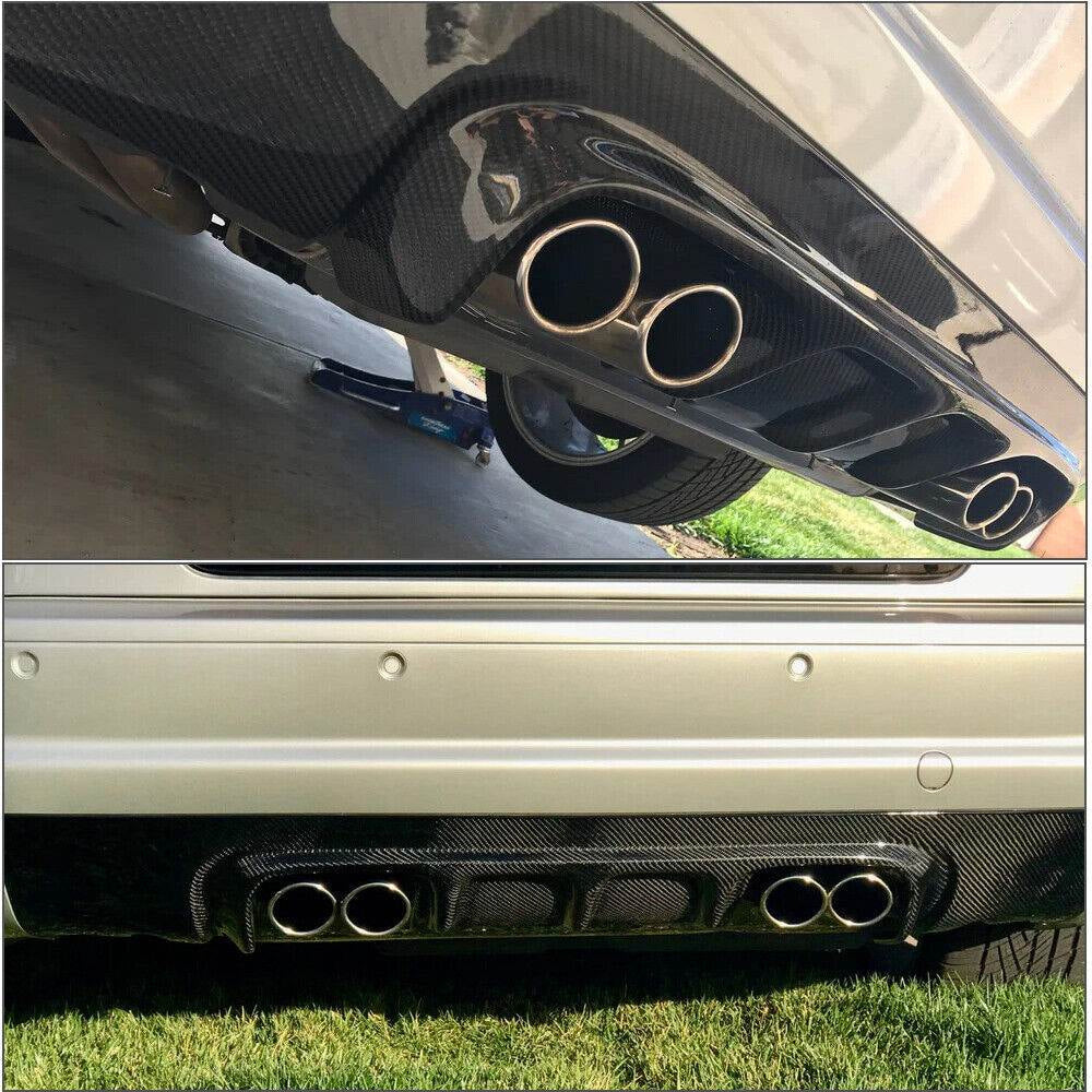 BMW 3 Series E46 M3 Coupe 2000-2006 Rear Bumper Diffuser Carbon Fiber-Ahacarbon