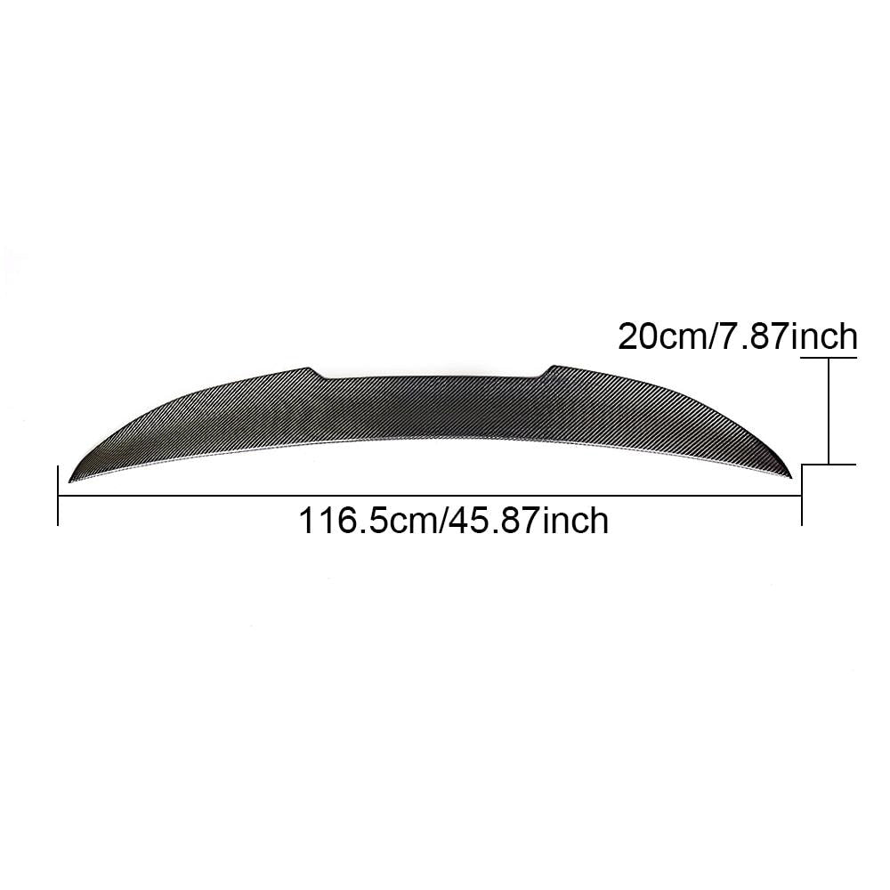 BMW 3 Series E46 M3 Sedan 1999-2005 Rear Trunk Spoiler Carbon Fiber/FRP-Ahacarbon