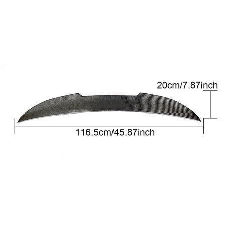 BMW 3 Series E46 M3 Sedan 1999-2005 Rear Trunk Spoiler Carbon Fiber/FRP-Ahacarbon