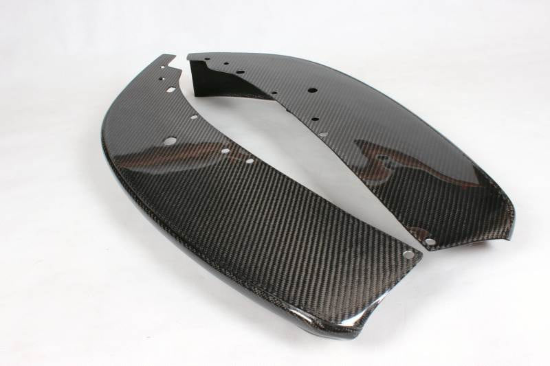 BMW 3 Series E90 Base LCI 2009-2012 Front Bumper Splitters Carbon Fiber/FRP-Ahacarbon