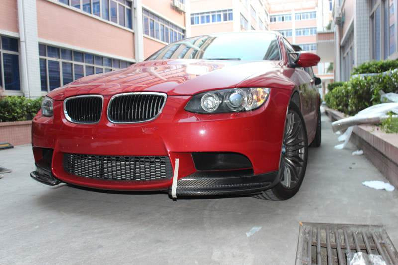 BMW 3 Series E90 Base LCI 2009-2012 Front Bumper Splitters Carbon Fiber/FRP-Ahacarbon
