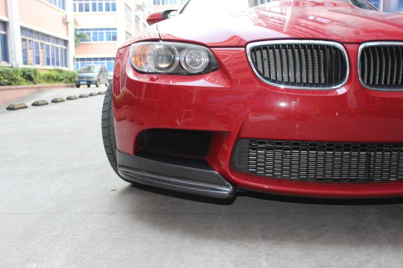BMW 3 Series E90 Base LCI 2009-2012 Front Bumper Splitters Carbon Fiber/FRP-Ahacarbon
