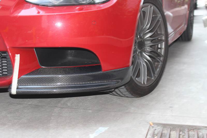 BMW 3 Series E90 Base LCI 2009-2012 Front Bumper Splitters Carbon Fiber/FRP-Ahacarbon