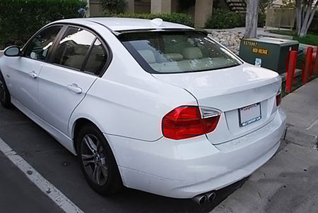BMW 3 Series E90 M3 Sedan 2005-2012 Rear Roof Spoiler Carbon Fiber-Ahacarbon
