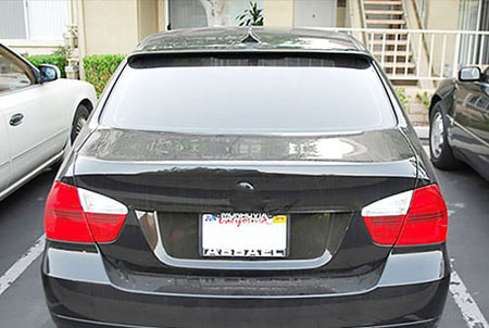 BMW 3 Series E90 M3 Sedan 2005-2012 Rear Roof Spoiler Carbon Fiber-Ahacarbon