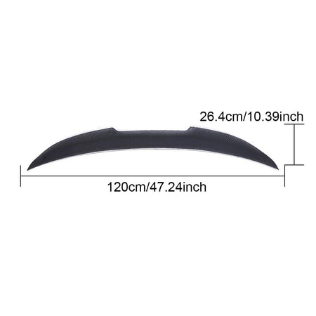 BMW 3 Series E90 2006-2011 E90 M3 2008-2012 Rear Trunk Spoiler Carbon Fiber/FRP-Ahacarbon