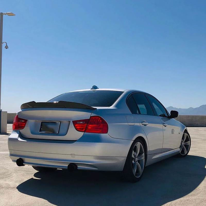 BMW 3 Series E90 2006-2011 E90 M3 2008-2012 Rear Trunk Spoiler Carbon Fiber/FRP-Ahacarbon