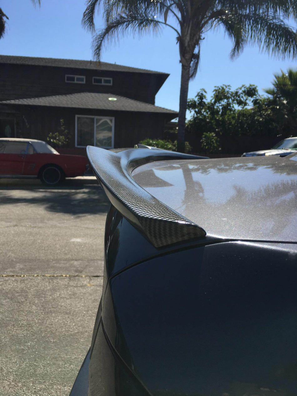 BMW 3 Series E90 M3 2005-2012 Rear Trunk Spoiler Carbon Fiber-Ahacarbon