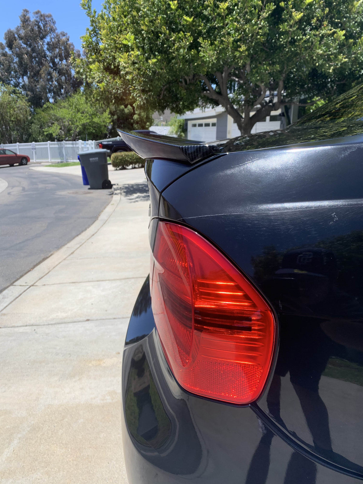BMW 3 Series E90 M3 2005-2012 Rear Trunk Spoiler Carbon Fiber-Ahacarbon