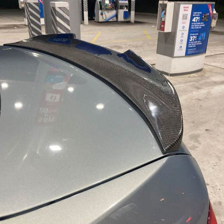 BMW 3 Series E90 2006-2011 E90 M3 2008-2012 Rear Trunk Spoiler Carbon Fiber/FRP-Ahacarbon
