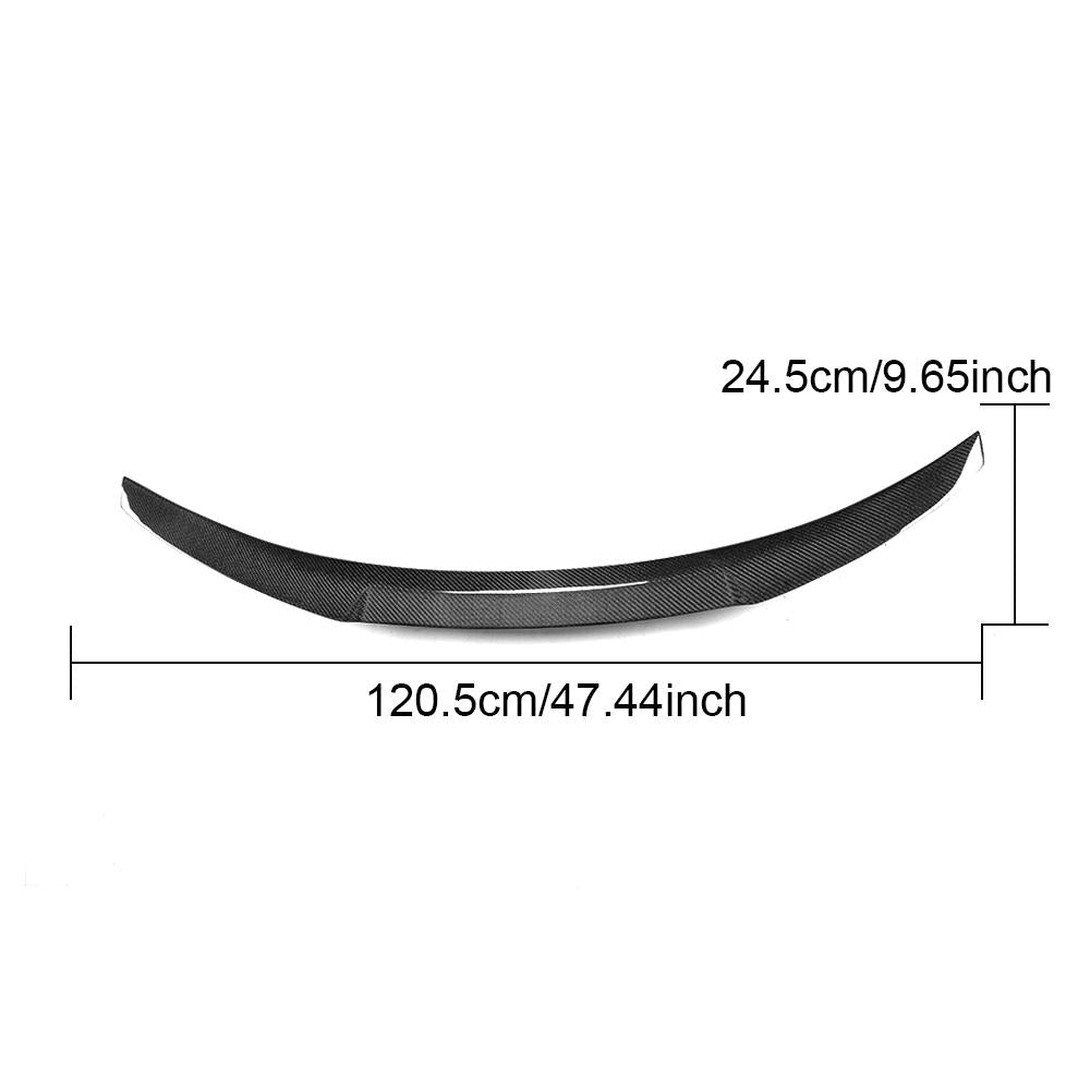 BMW 3 Series E90 M3 2005-2012 Rear Trunk Spoiler Carbon Fiber-Ahacarbon
