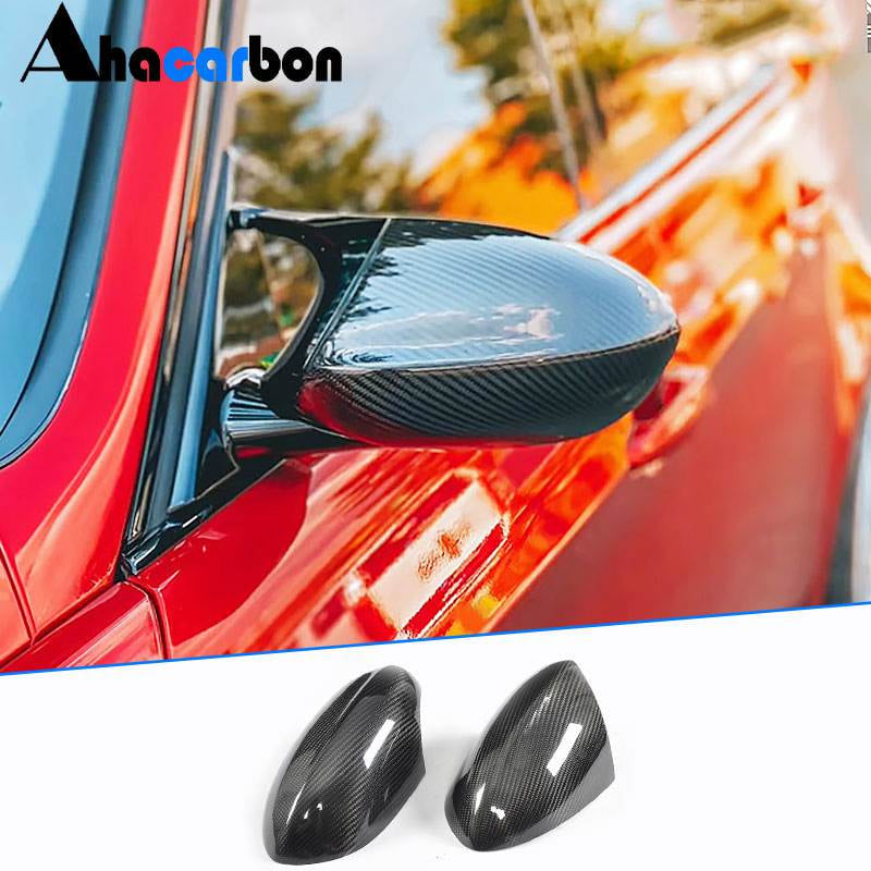 BMW 3 Series E90 E92 E93 M3 2008-2013 Mirror Covers Pair Add-on Carbon Fiber-Ahacarbon