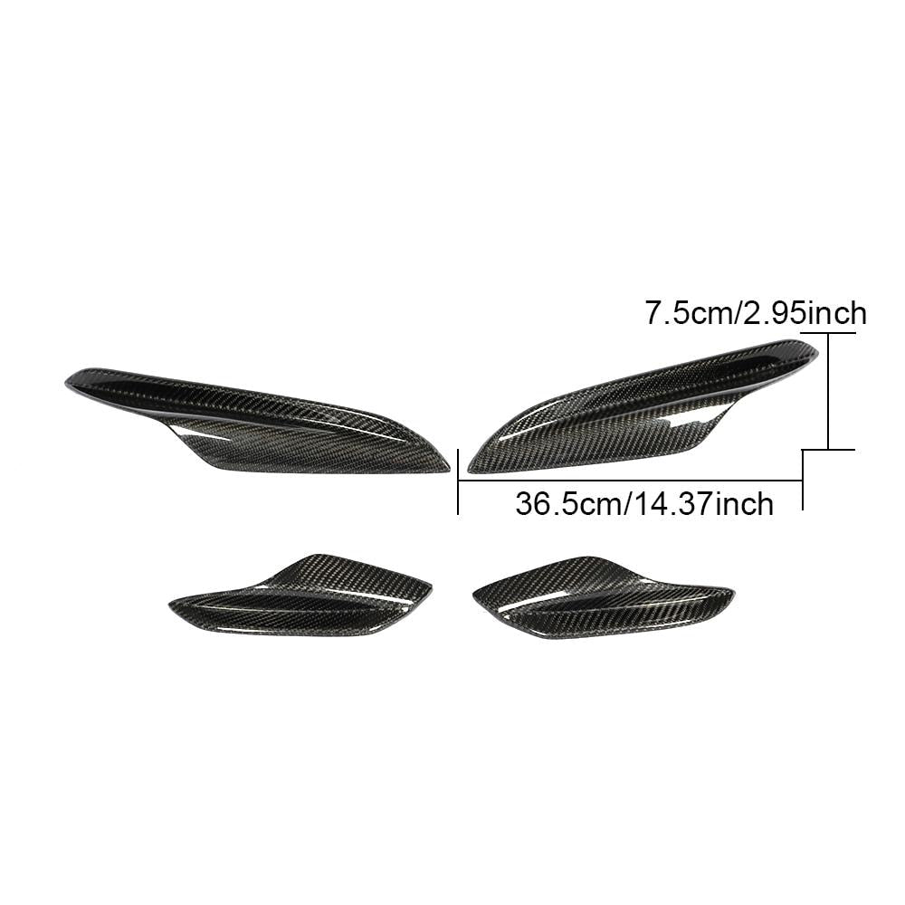 BMW 3 Series E90 E92 E93 M3 2008-2013 Front Bumper Vents Carbon Fiber-Ahacarbon