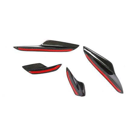 BMW 3 Series E90 E92 E93 M3 2008-2013 Front Bumper Vents Carbon Fiber-Ahacarbon