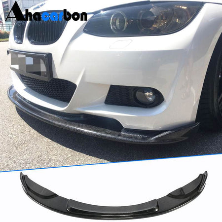 BMW 3 Series E90 E92 E93 M3 2008-2013 Front Bumper Lip Carbon Fiber-Ahacarbon