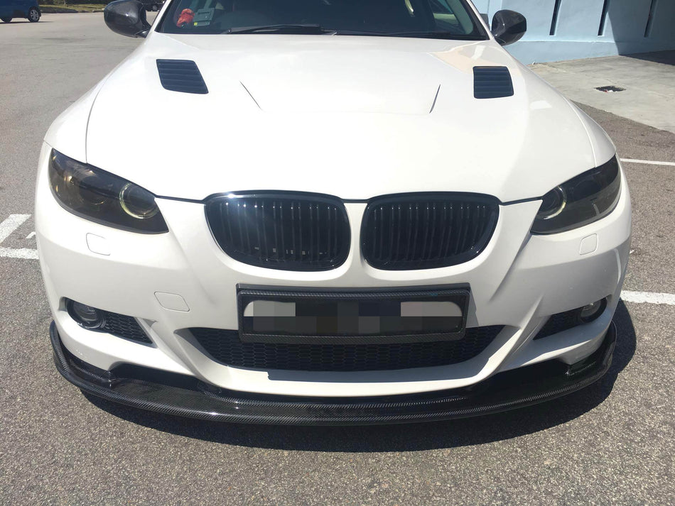 BMW 3 Series E90 E92 E93 M3 2008-2013 Front Bumper Lip Carbon Fiber-Ahacarbon
