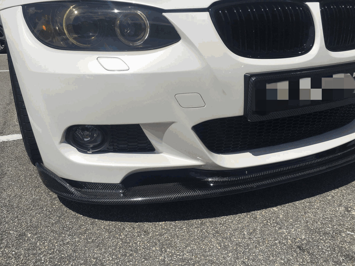 BMW 3 Series E90 E92 E93 M3 2008-2013 Front Bumper Lip Carbon Fiber-Ahacarbon