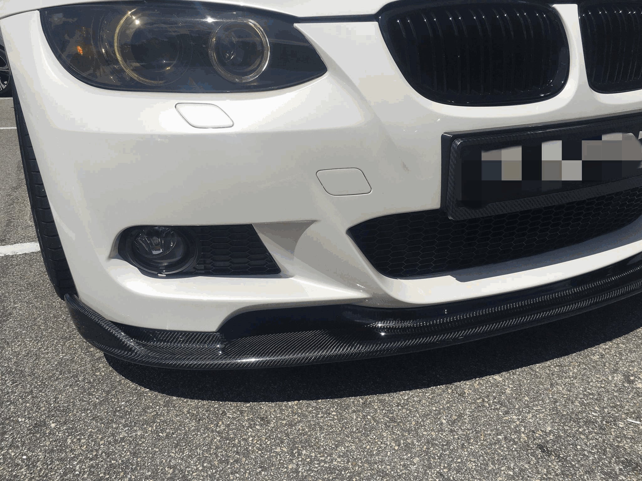 BMW 3 Series E90 E92 E93 M3 2008-2013 Front Bumper Lip Carbon Fiber-Ahacarbon