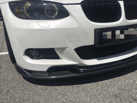 BMW 3 Series E90 E92 E93 M3 2008-2013 Front Bumper Lip Carbon Fiber-Ahacarbon