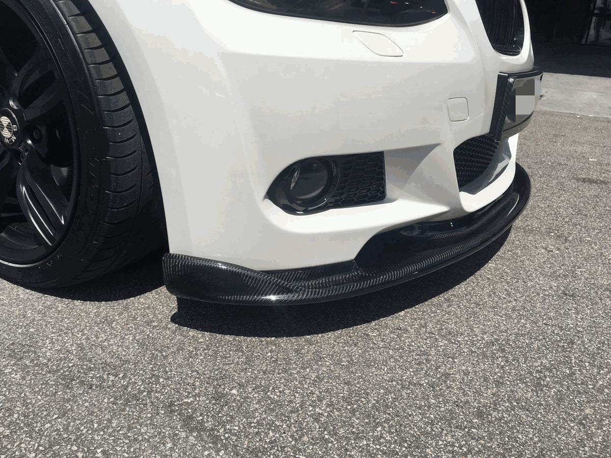 BMW 3 Series E90 E92 E93 M3 2008-2013 Front Bumper Lip Carbon Fiber-Ahacarbon