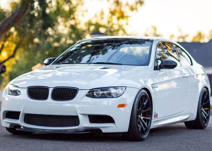 BMW 3 Series E90 E92 E93 M3 2008-2013 Front Bumper Lip Carbon Fiber-Ahacarbon