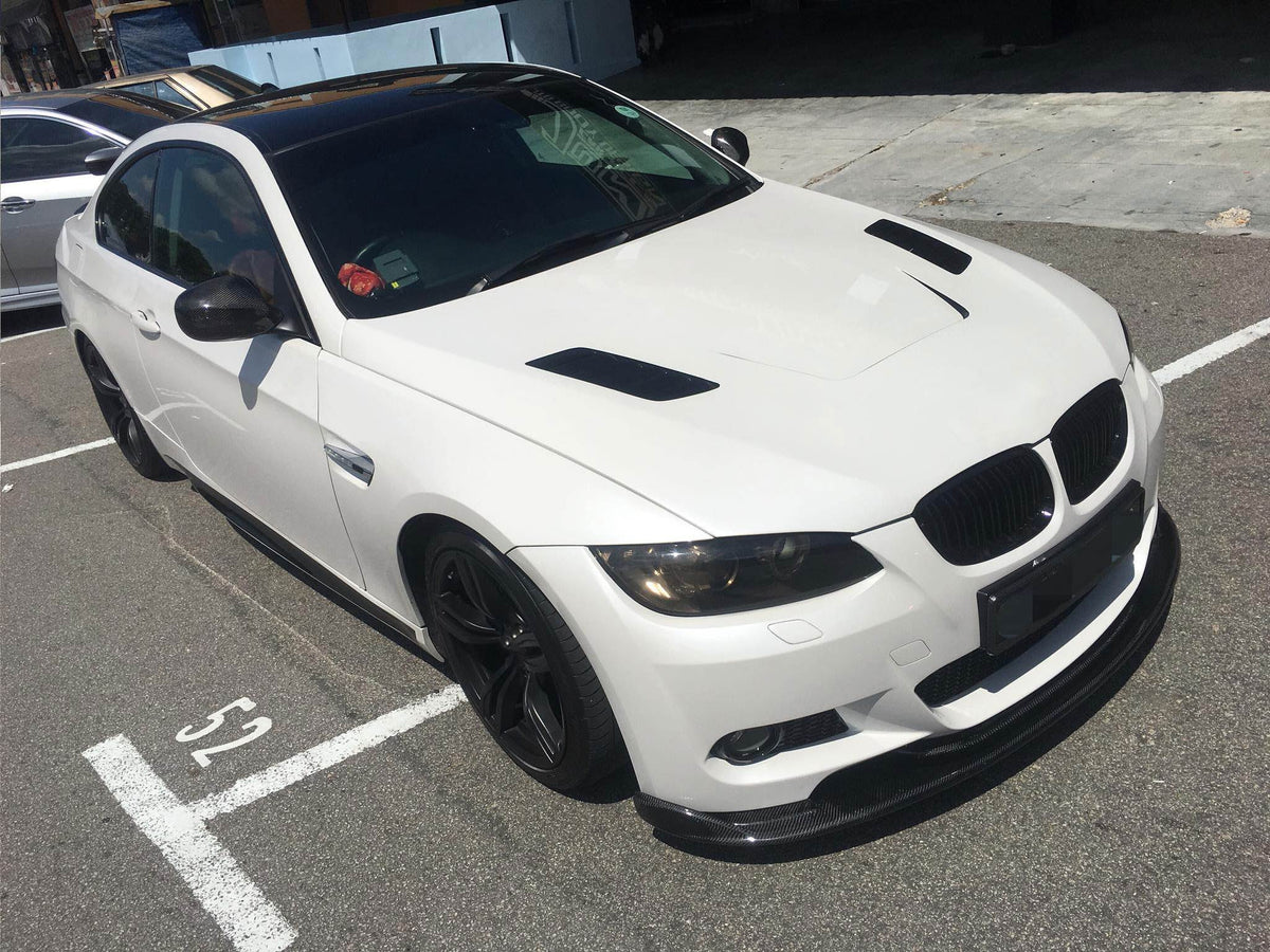 BMW 3 Series E90 E92 E93 M3 2008-2013 Front Bumper Lip Carbon Fiber-Ahacarbon