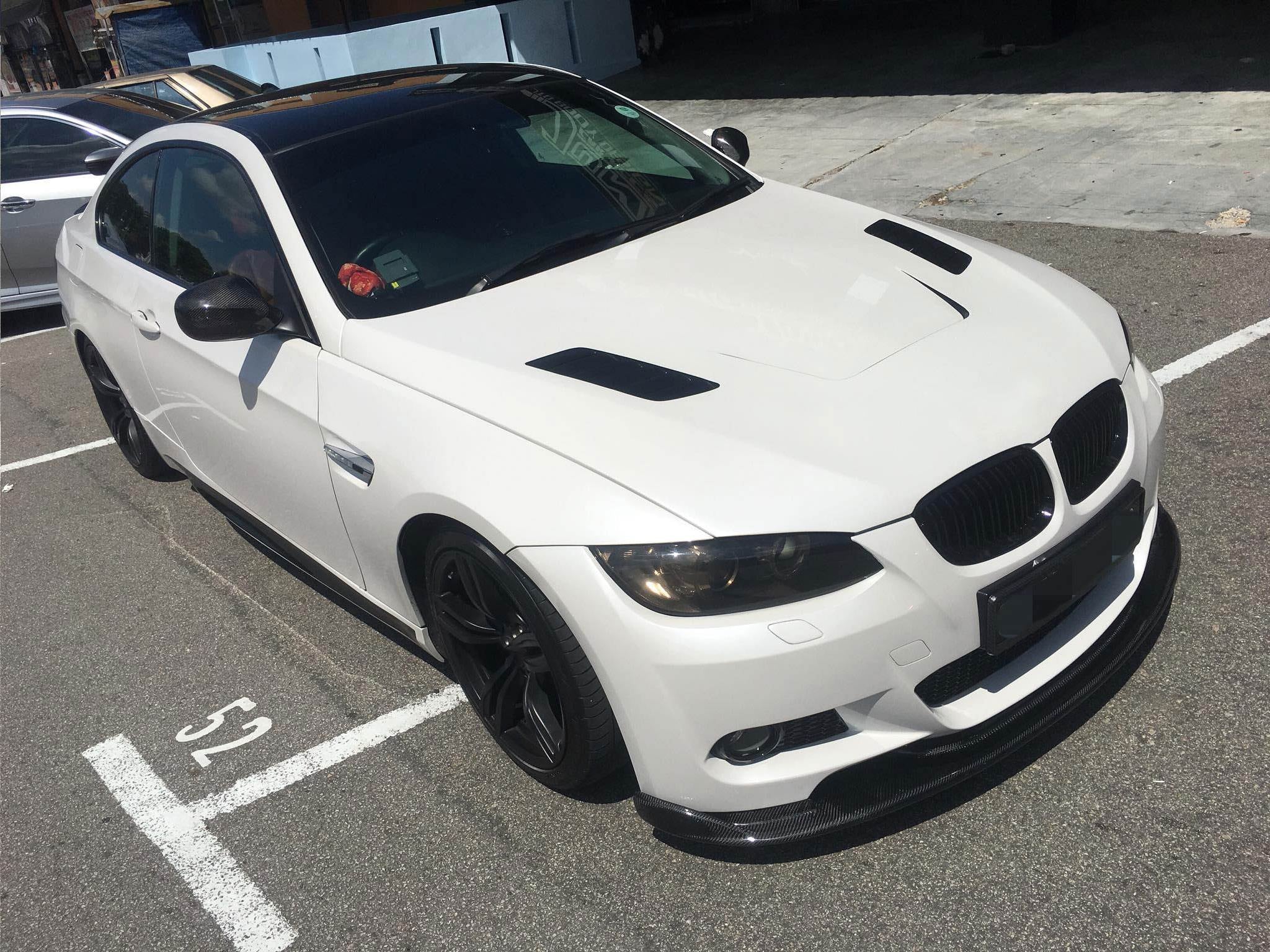 BMW 3 Series E90 E92 E93 M3 2008-2013 Front Bumper Lip Carbon Fiber-Ahacarbon