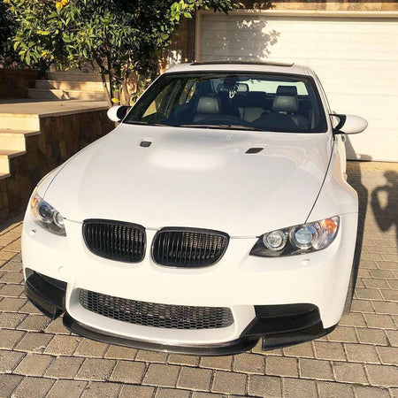 BMW 3 Series E90 E92 E93 M3 2008-2014 Front Bumper Splitters Carbon Fiber-Ahacarbon