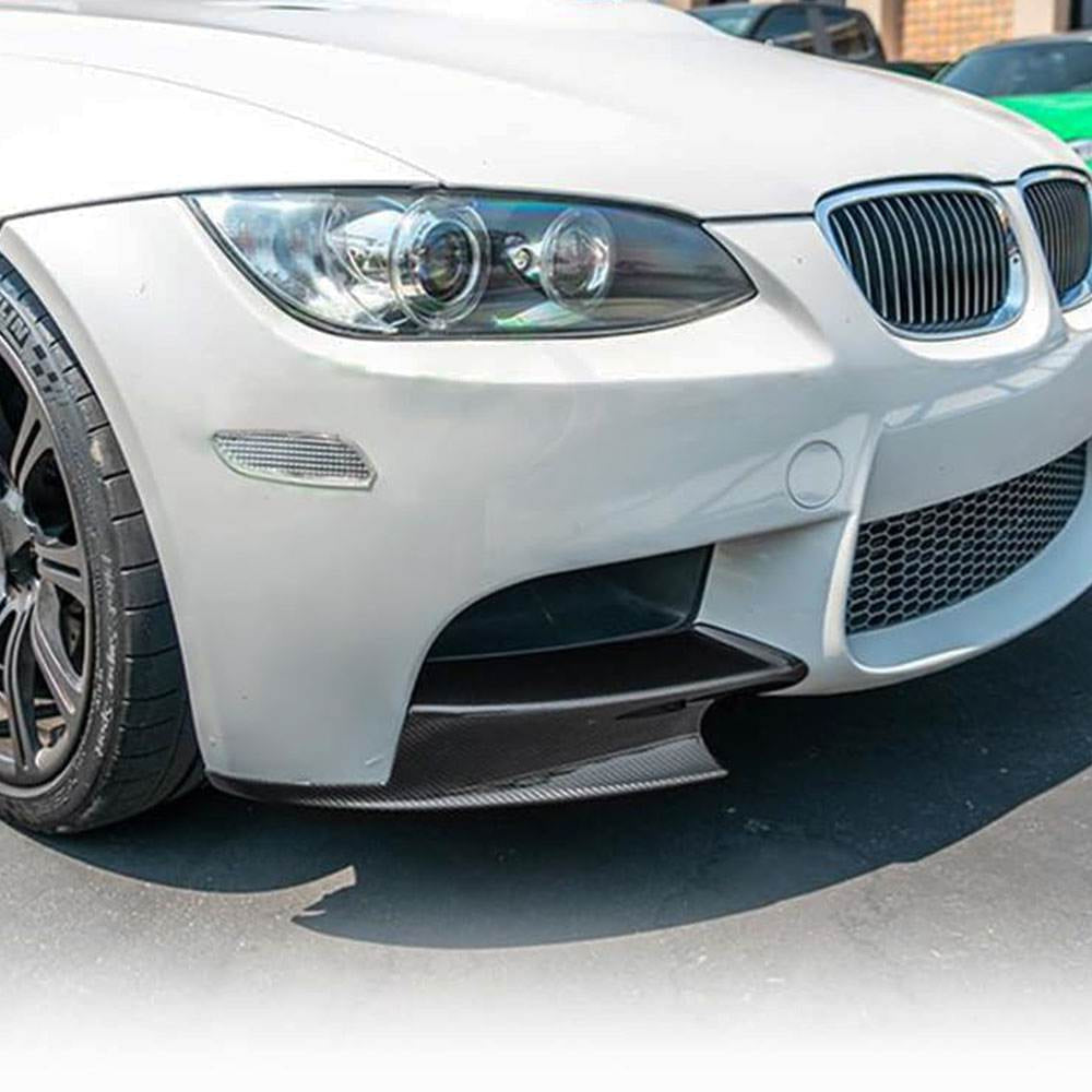 BMW 3 Series E90 E92 E93 M3 2008-2014 Front Bumper Splitters Carbon Fiber-Ahacarbon