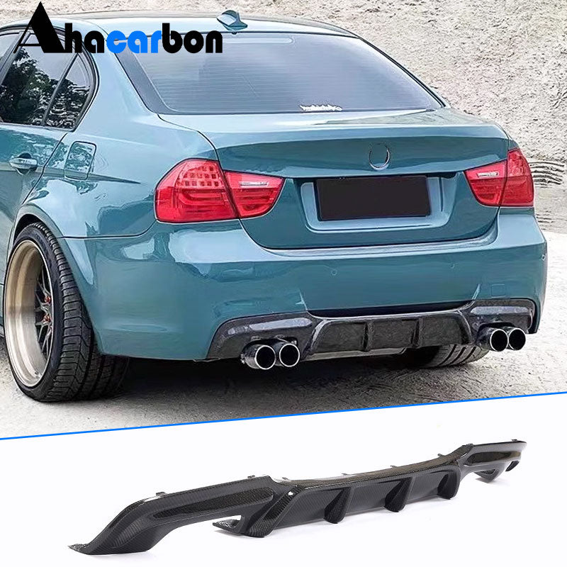 BMW 3 Series E90 M Sport 2005-2012 Rear Bumper Diffuser Carbon Fiber/FRP-Ahacarbon