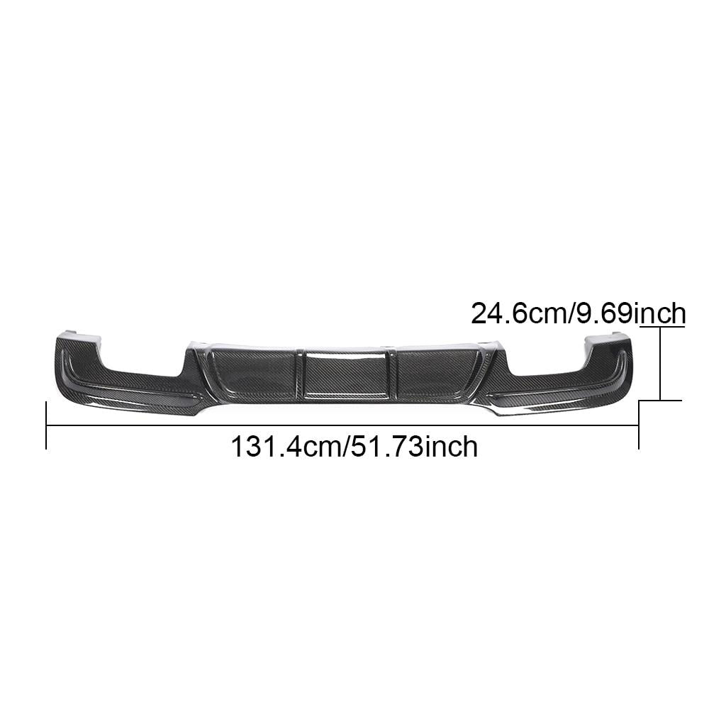 BMW 3 Series E90 M Sport 2005-2012 Rear Bumper Diffuser Carbon Fiber/FRP-Ahacarbon
