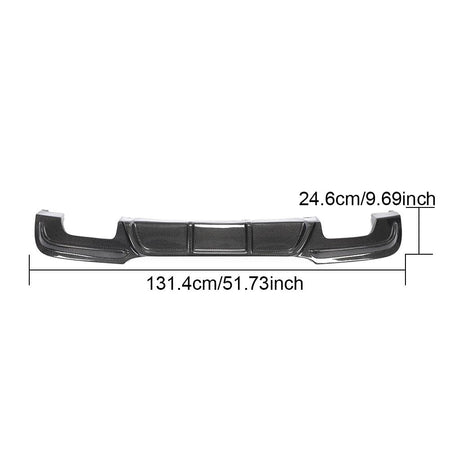 BMW 3 Series E90 M Sport 2005-2012 Rear Bumper Diffuser Carbon Fiber/FRP-Ahacarbon